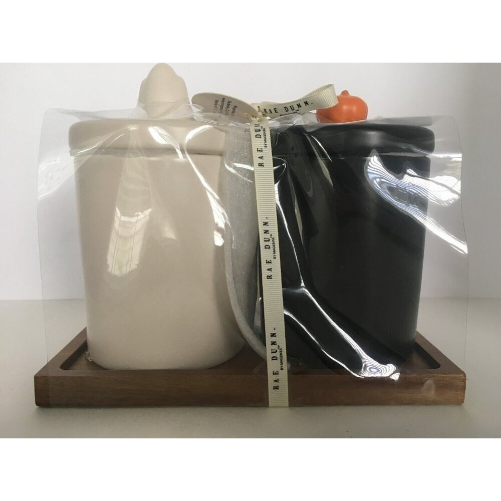 Rae Dunn Halloween Canisters Set Boo Ghost Lid Hocus Pocus Pumpkin Decor - Picture 5 of 8